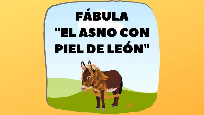 Fábula El asno con piel de león